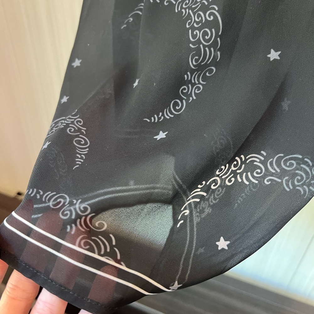 Kashkha Black Sheer Moon Scarf